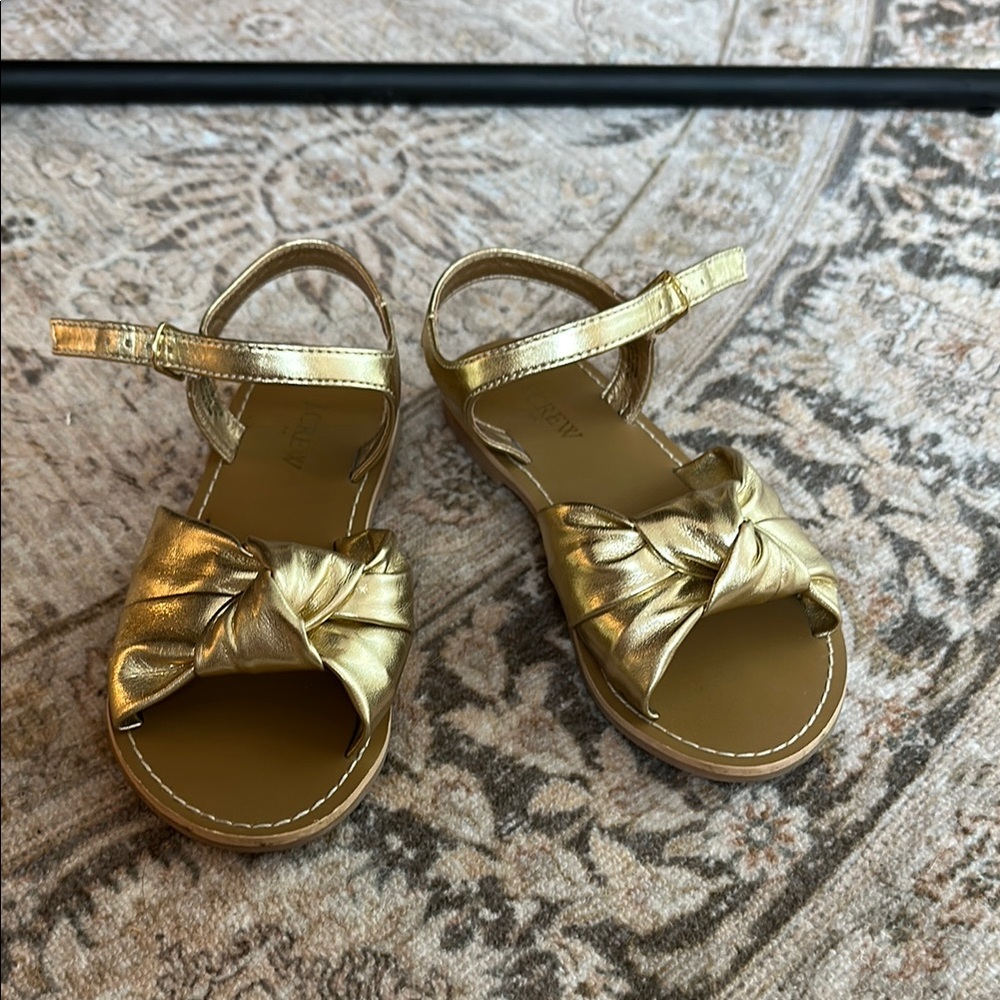 J. Crew Gold Kids Sandals